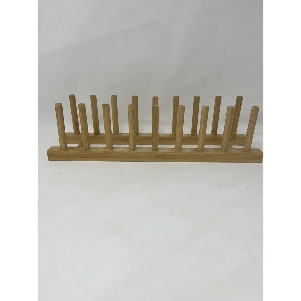 Bamboo Dish Drying Rack, Plate Rack Holder, Kitchen Organizer for Dish/Cup/Plate